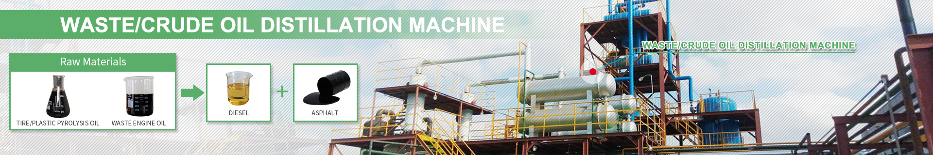 Waste Oil Recycling to Diesel Plant