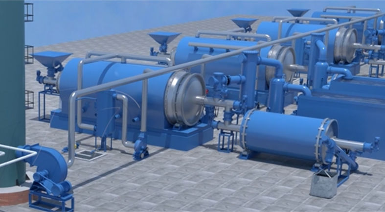 semi-automatic pyrolysis machine
