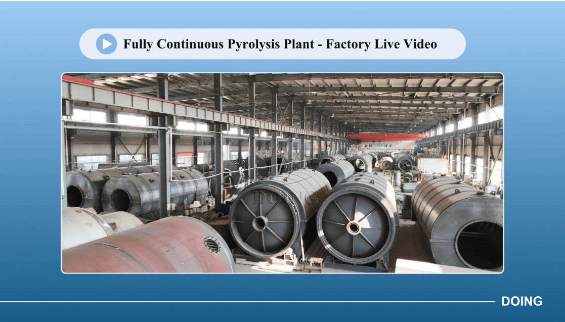 Continuous pyrolysis machine manufacturer video