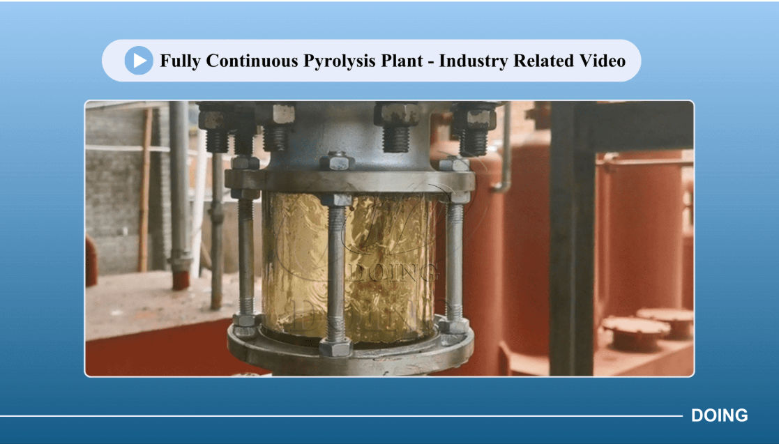 Continuous pyrolysis equipment video