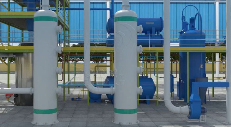 Environmental waste oil treatment machine