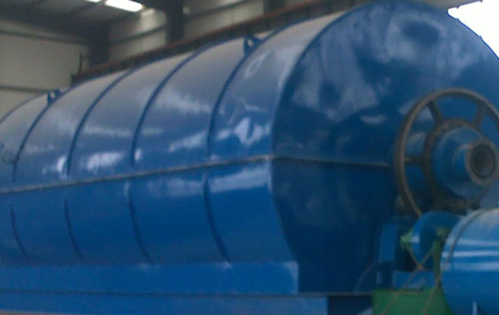 Waste tyre recycling plant