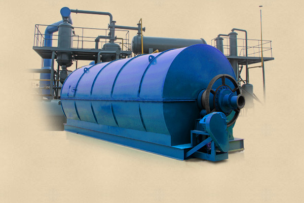 Waste tyre pyrolysis to oil plant