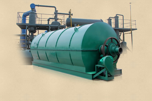 Waste tyre pyrolysis to oil plant