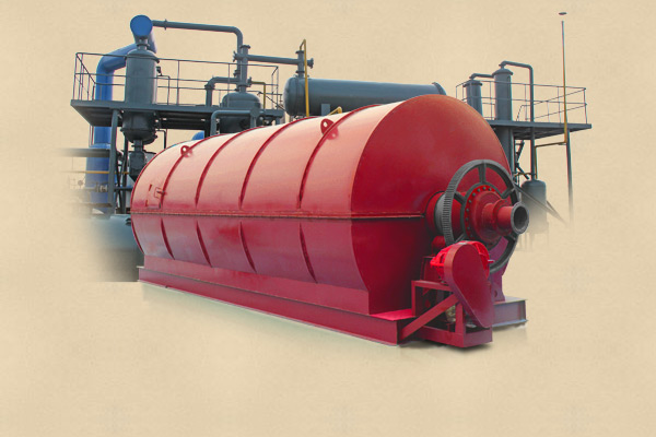 Waste tyre pyrolysis to oil plant