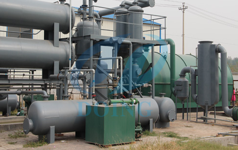   Tyre recycling use of tyre pyrolysis oil plant