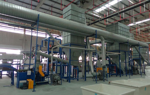 Waste electric appliance recycling plant 