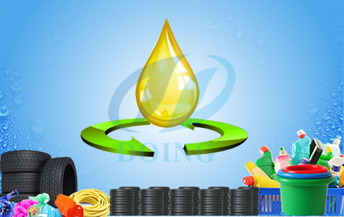 Waste engine oil recycling process plant 