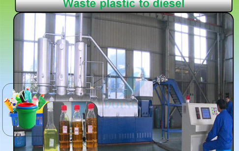 Convert waste plastic into diesel plant