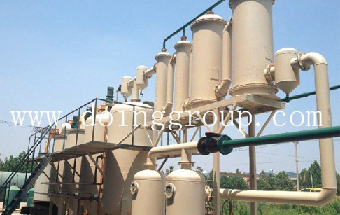 Crude oil refining process plant