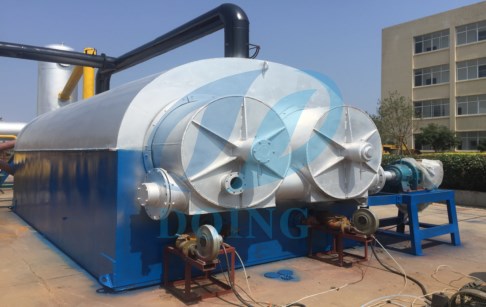 full-automatic continuous waste tire to fuel oil pyrolysis plant