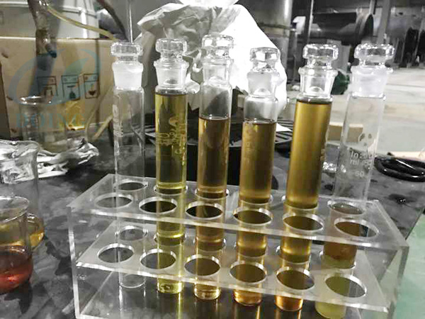 new waste oil fractionation process test