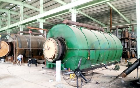 6 sets of 12T/D used tyre pyrolysis plants successfully installed in Hunan