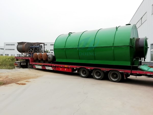 2 sets tyre to oil plants successfully delivered to jiangsu in china