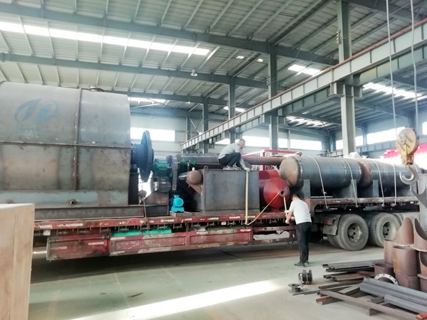 waste tyre pyrolysis plant delivered to hebei china