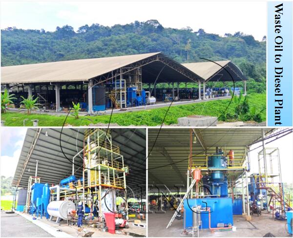 waste oil to diesel plant