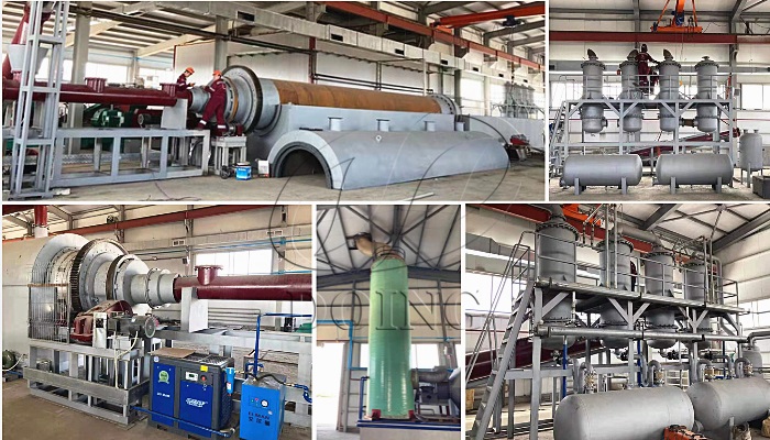 continuous waste tire pyrolysis plant