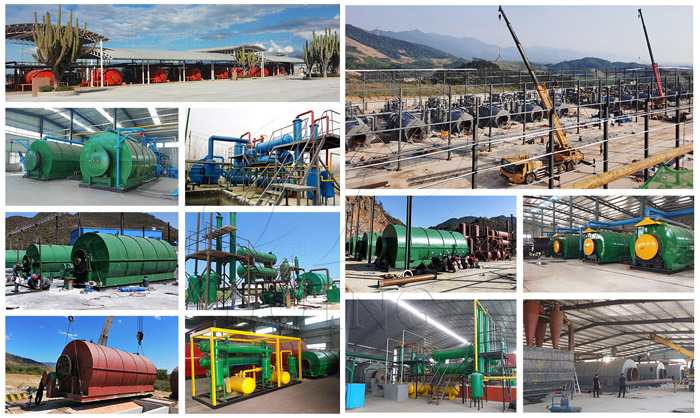fully continuous waste tire/plastic pyrolysis plant project cases