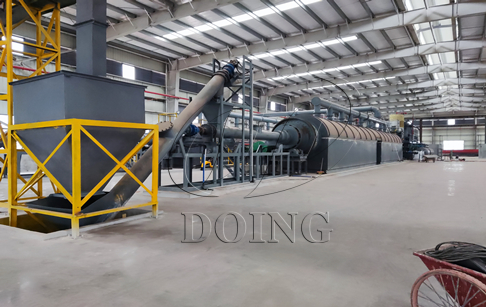 15-50TPD fully continuous waste tire pyrolysis plant operation video