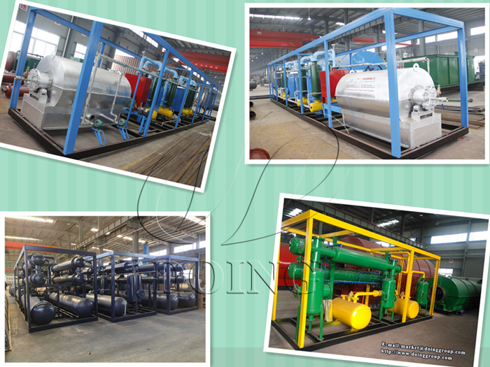 mini frame type pyrolysis plant