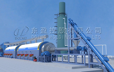 What configurations/designs of DOING pyrolysis plant ensure the safety of equipment operation?