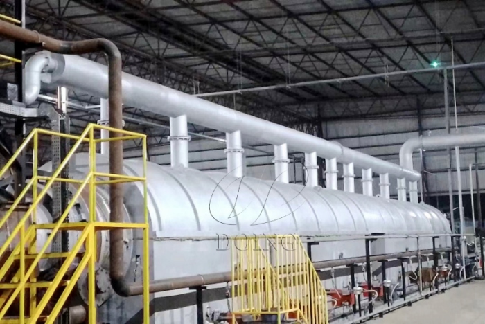 fully continuous tire pyrolysis plant