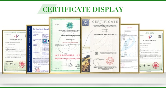 DOING obtained quality certifications