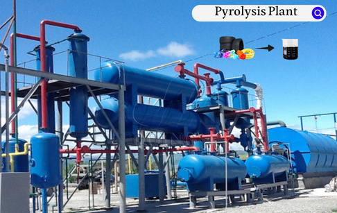 What are the steps of waste tire pyrolysis to oil?
