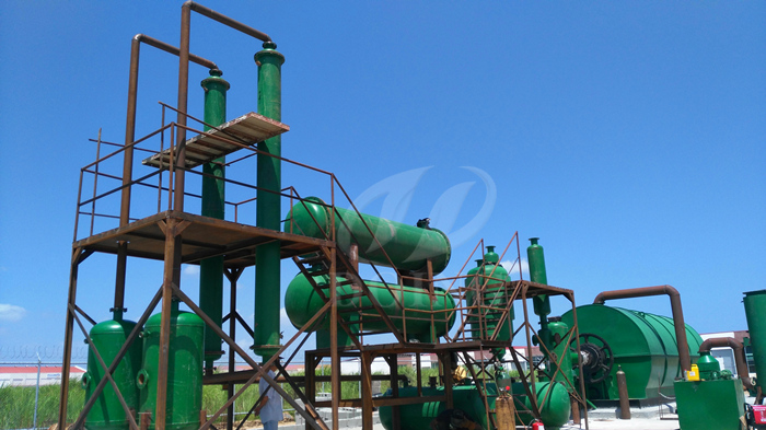 waste rubber pyrolysis machine