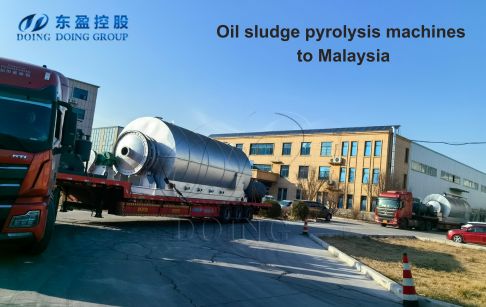 Two sets of 10TPD semi-continuous oil sludge pyrolysis machines were delivered to Malaysia
