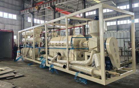 Shipment of DOING 1-ton continuous waste plastic pyrolysis machine to South Korea