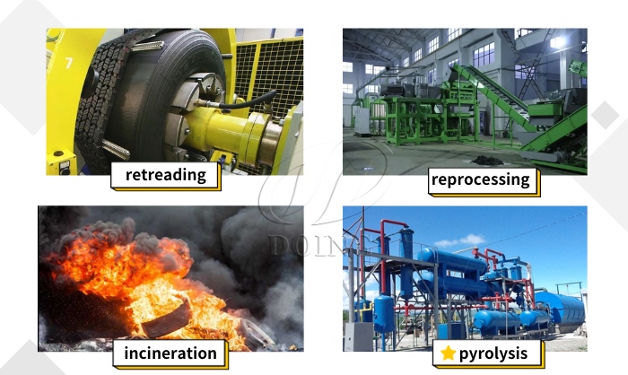 DOING old tires recycling pyrolysis plant