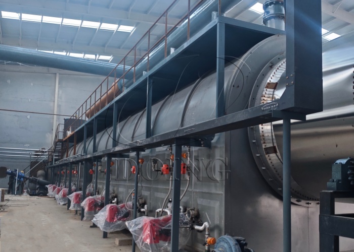 DOING fully-automatic oil sludge pyrolysis machine in China