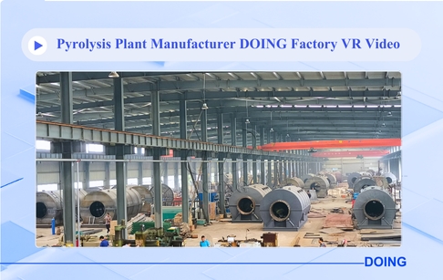 Continuous pyrolysis plant production workshop VR reality show