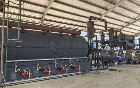 DOING Completes Installation of 12 Sets of 15-Ton Tank Bottom Sludge Pyrolysis Equipment for Colombian Repeat Client