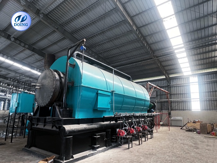 DOING batch plastic pyrolysis production line manufacturer DOING batch plastic pyrolysis production line