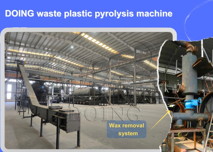 DOING ECO plastic pyrolysis machine dewaxing tech