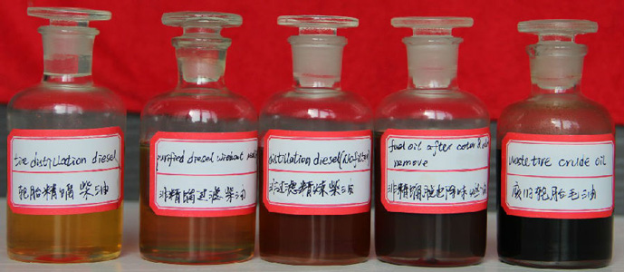 plastic oil and tire oil application