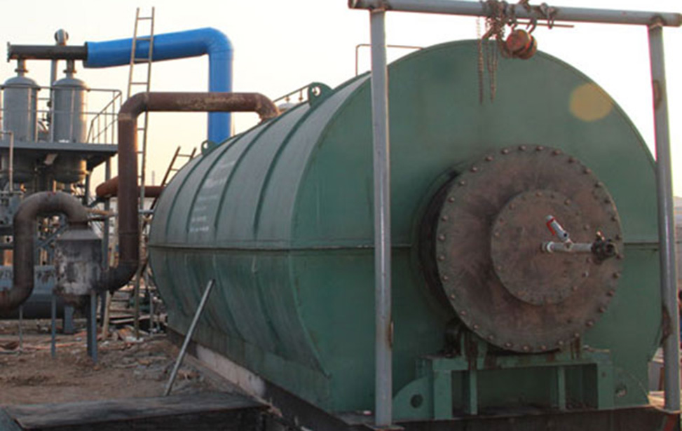 High oil rate waste plastic pyrolysis oil plant