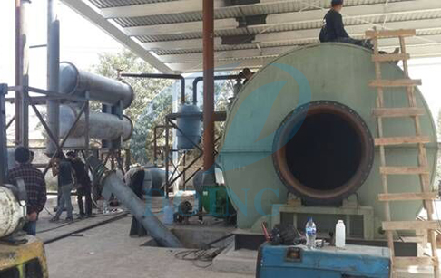 tyre recycling machine