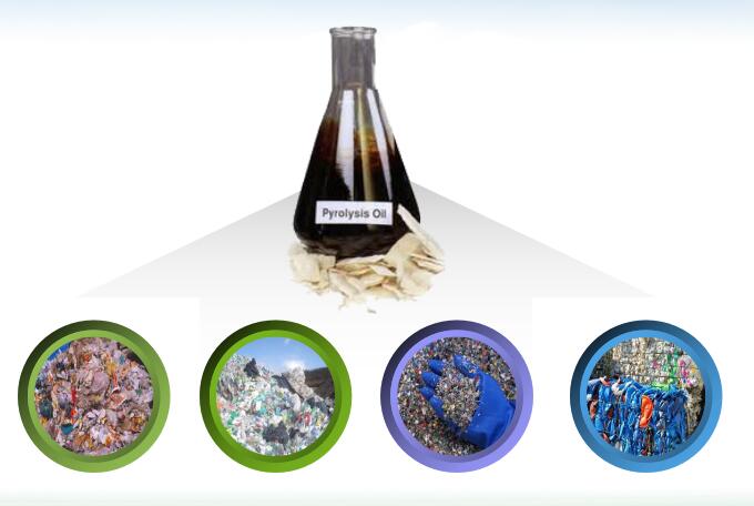 continuous process of plastic into oil machine