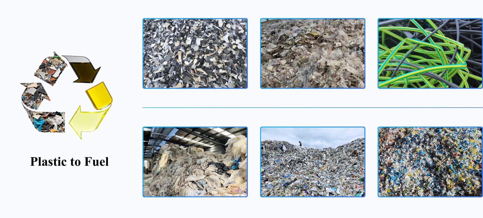 Waste plastic to diesel and gasoline plant