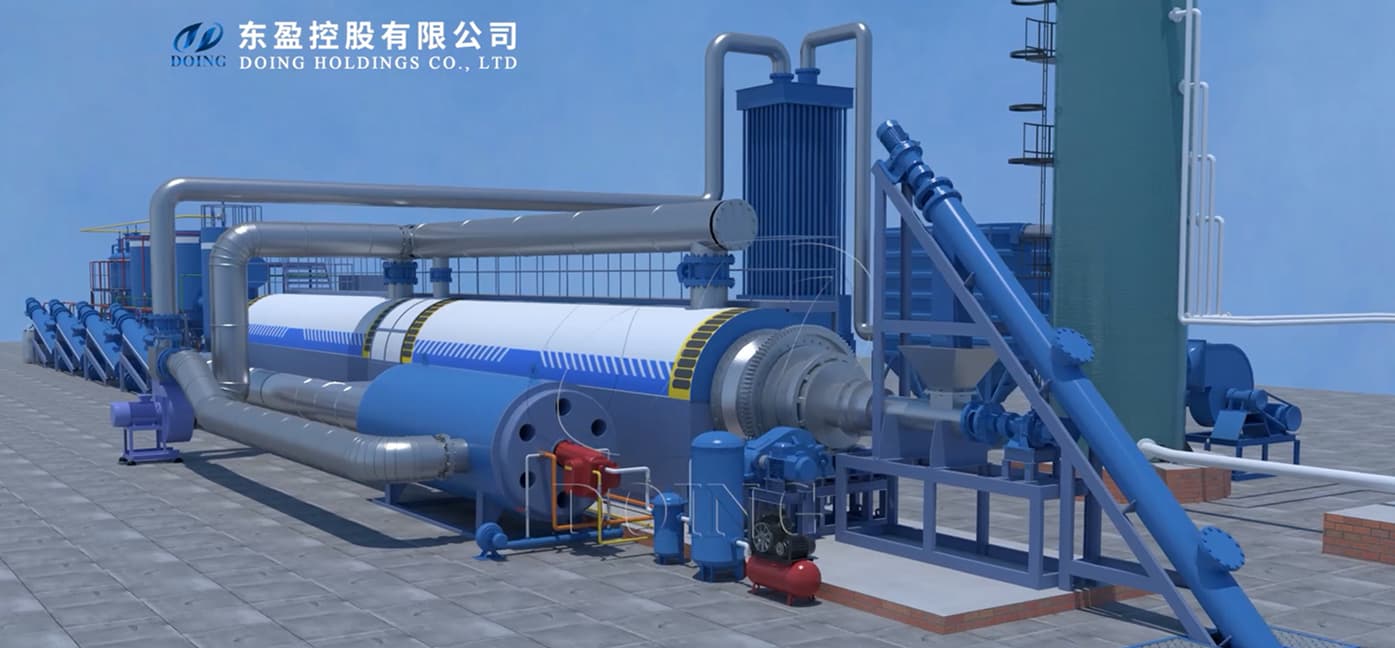 Continuous Waste Tyre Pyrolysis Plant