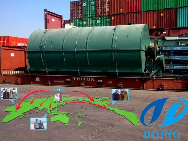 waste tire to oil pyrolysis plant