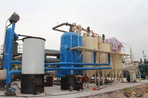 Waste oil refining to diesel fuel machine