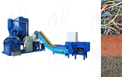 Scrap copper cable wire recycling machine 