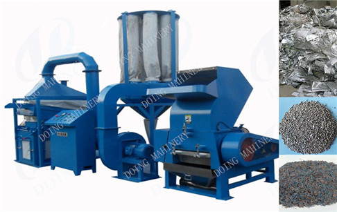 Aluminum recycling machinery