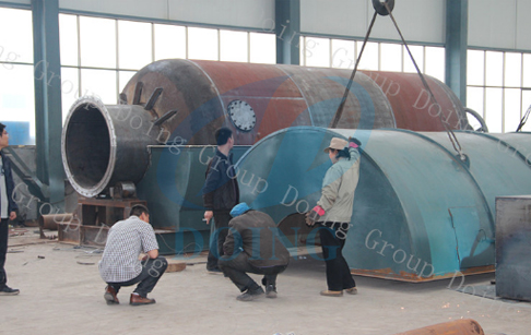 Pyrolysis plant reactor