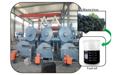  Waste tire pyrolysis continuous machine