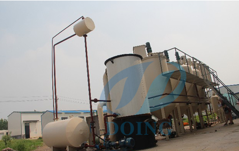 Waste oil to diesel plant distillation plant
